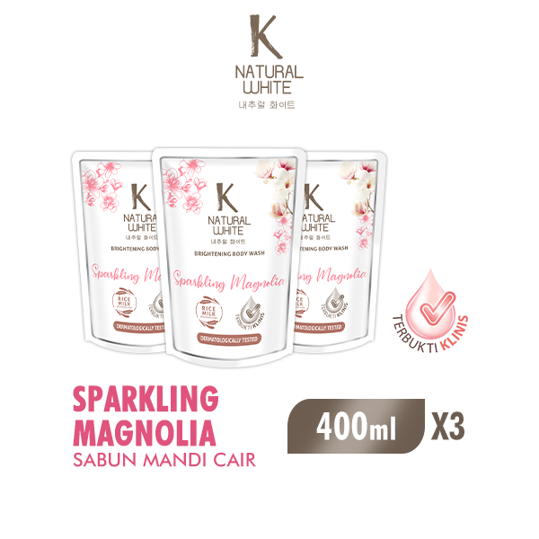Gambar K Natural White Sabun Mandi Sparkling Magnolia 400 ml x 3 dari Wings Indonesia Kab. Bekasi Tokopedia