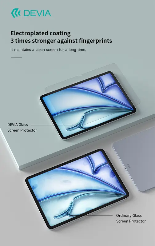 Tempered Glass iPad Pro 11" 13" 2024 M4 Inch Devia Screen Protector 3