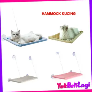 YMM_COD--COD Hammock Kucing Tempat Tidur Tempel Jendela Hewan Peliharaan Tempat Tidur Kucing Gantung di Jendela Cat Window Hammock Kursi Istirahat Hewan Peliharaan  Dalam Ruangan (BELI LOKAL)