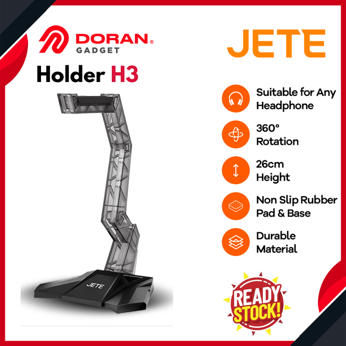 Gambar Standing Headset | Headphone JETE H3 Gaming Headset Holder- Original dari Doran Gadget Official Store Kota Administrasi Jakarta Pusat Tokopedia