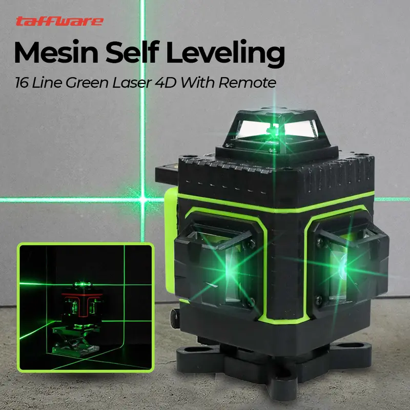 Laser level HILDA Mesin Self Leveling Laser 4D 16 Point Laser Remote 2