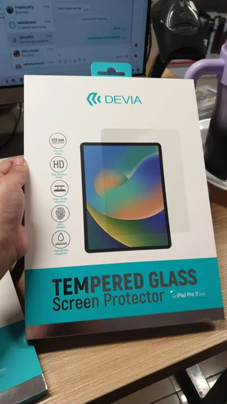 Tempered Glass iPad Pro 11" 13" 2024 M4 Inch Devia Screen Protector 6