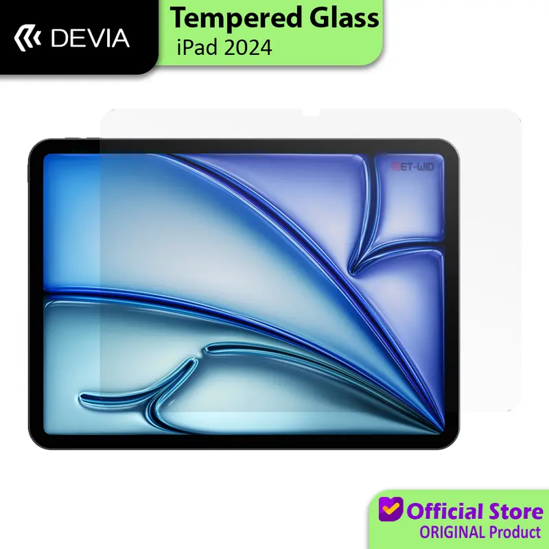 Tempered Glass iPad Pro 11" 13" 2024 M4 Inch Devia Screen Protector 0