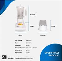 Gambar Miyako BL-101 PL Blender Kapasitas 1 Liter dari utamamegaelectric Kota Tangerang Selatan 5 Tokopedia