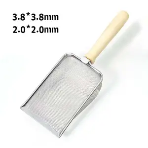 Stainless Serok Kucing Kotoran Serok Pasir Besi Sekop Kotoran Anjing Logam Serok Tai Kucing