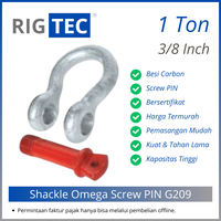 Gambar Bow Shackle / Segel Omega 3/8 Inch 1 Ton Screw Pin G209 RIGTEC dari RIGTEC OFFICIAL Kota Administrasi Jakarta Utara 1 Tokopedia