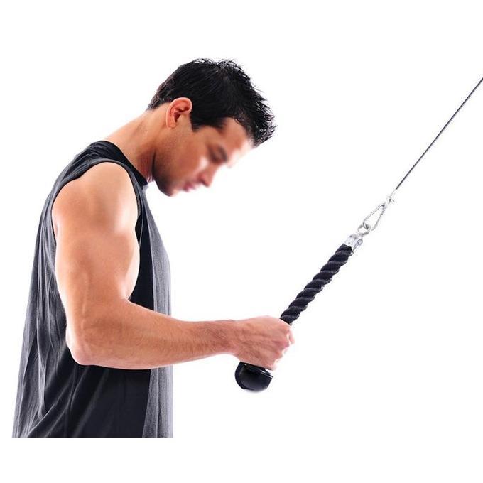 Triceps Rope Tricep Tali Fitness Single End Handle Grip Row Bar Gym ...