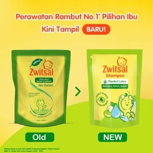 Zwitsal Baby Natural Shampoo Refill 250ml Aloe Vera Kemiri Seledri