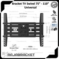 Gambar Bracket TV Swivel 50 55 60 65 70 75 80 85 90 95 100 105 110 inch, Full Motions Universal TV LCD dan LED - 55" - 85" dari Raja Bracket Indonesia Kota Tangerang Selatan 4 Tokopedia