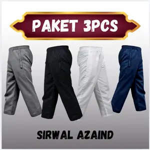 Paket 3pcs Celana Sirwal Pangsi Pria Dewasa Muslim