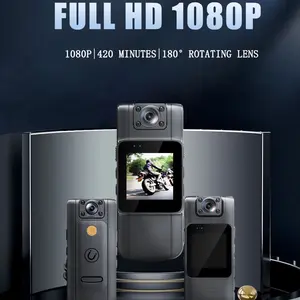 Body Cam Mini Camera Full HD 1080P Rotating Lens 1000mAh