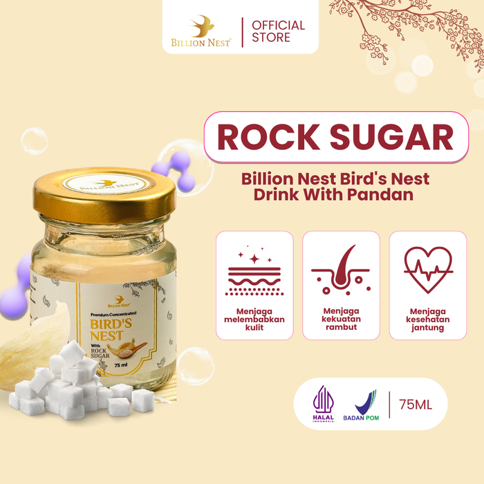 Gambar [1 Jar - Promo Trial Dicoba Dulu] - Billion Nest Bird's Nest Concentrate Minuman Sarang Burung Walet Rock Sugar Gula Batu - Less Sugar dari Billion Nest Kab. Tangerang Tokopedia