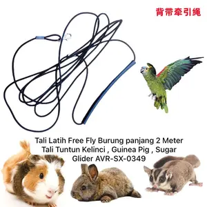 Tali Tuntun Hewan Tali Training FF Free Fly Burung 2M  Import AVR-SX-0349 Tali Kelinci Guinea Pig Sugar Glider
