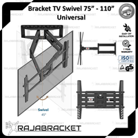 Gambar Bracket TV Swivel 50 55 60 65 70 75 80 85 90 95 100 105 110 inch, Full Motions Universal TV LCD dan LED - 55" - 85" dari Raja Bracket Indonesia Kota Tangerang Selatan 5 Tokopedia