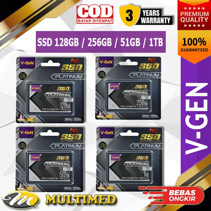 SSD 128GB 256GB 512GB 1TB V-GeN Platinum SATA III 0