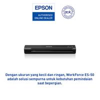 Gambar Scanner Epson Workforce ES50 ES 50 Portable Document SheetFed F4 Scan dari Epson Authorized Store SBY Kota Surabaya 2 Tokopedia