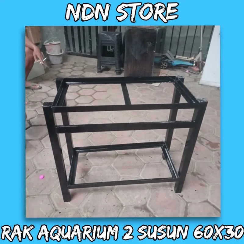 meja aquarium 2 susun 60x30 cm rak aquarium 60x30 kualitas bagus 0