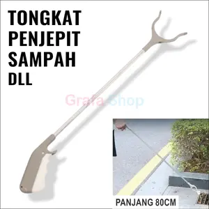 tongkat capit penjepit panjang alat bantu jepit barang sampah