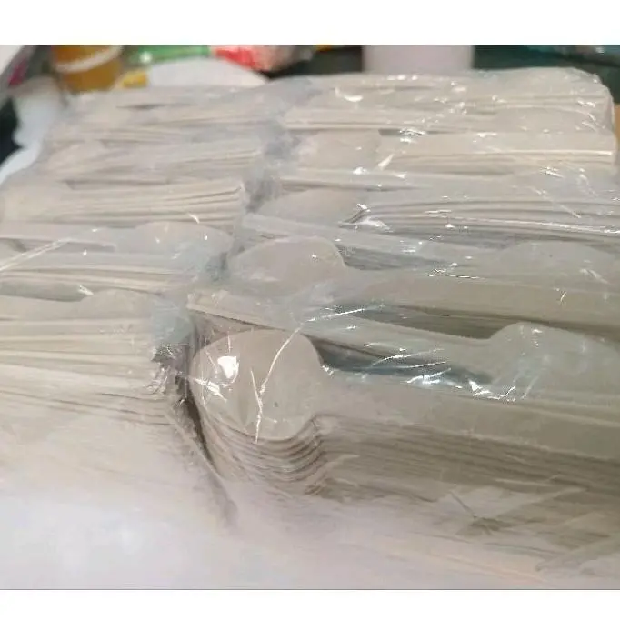 (Isi 100pcs) Sendok Jelly STB Ice Cream Puding Putih Susu / 2