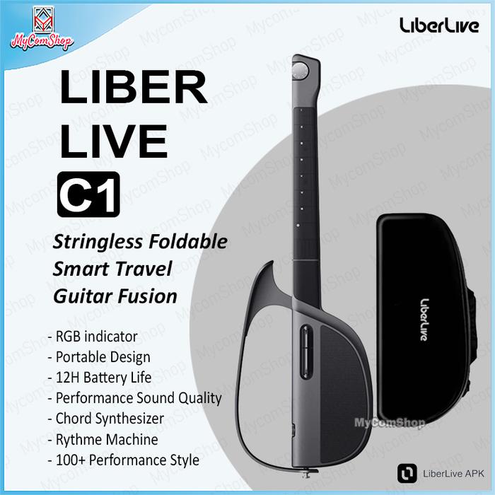 Jual LIBERLIVE C1 STRINGLESS FOLDABLE SMART TRAVEL GUITAR FUSION