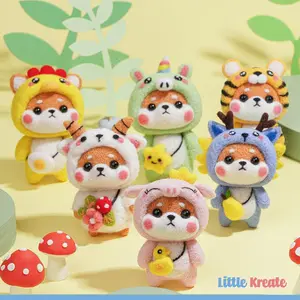 Needle Felt Doll #05 - Little Kreate DIY Needle Felting Set - Wool Felt Handmade Craft Kit - Paket Felt Boneka Jarum Tusuk