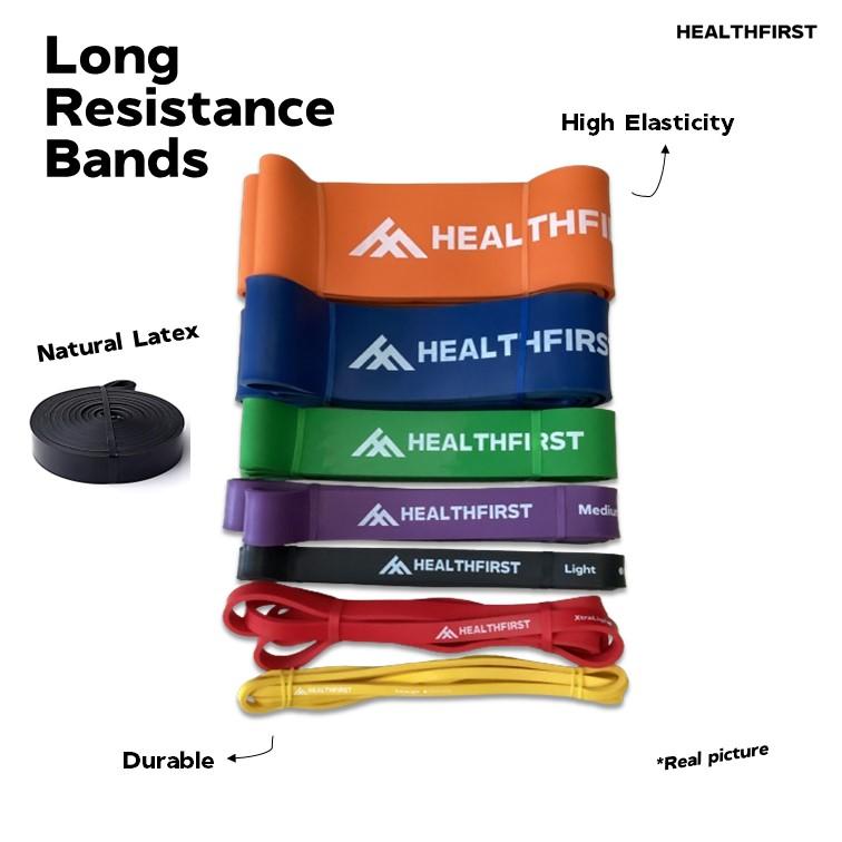 Long Resistance Band HealthFirst | Premium Latex | Karet Fitness & Gym 3