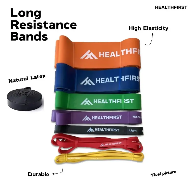 Long Resistance Band HealthFirst | Premium Latex | Karet Fitness & Gym 3