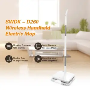 SWDK D260 Handheld Electric Floor Mopping alat pel lantai otomatis