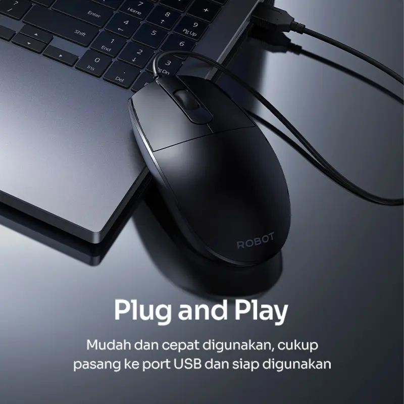 ROBOT Mouse USB Kabel M100 1200 DPI 5