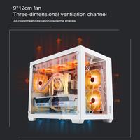 Gambar Segotep Lumi Ⅱ - Dual Chamber Tempered Glass m-ATX Gaming Case - LUMI-I BLACK  dari Duta Mandiri Infokom Kota Administrasi Jakarta Pusat 5 Tokopedia