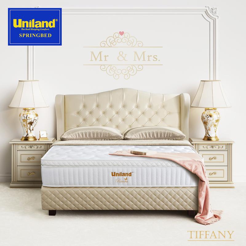 Product Introduction of Uniland Springbed Rivera Pillowtop Tiffany Full Set Kasur Spring Bed 0