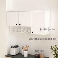 Gambar KITCHEN SET ATAS 3 PINTU LEMARI RAK DAPUR GANTUNG DAHLIA KC WU 120 dari FURNIDECO Kota Administrasi Jakarta Barat 1 Tokopedia