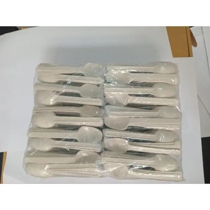 (Isi 100pcs) Sendok Jelly STB Ice Cream Puding Putih Susu / 3