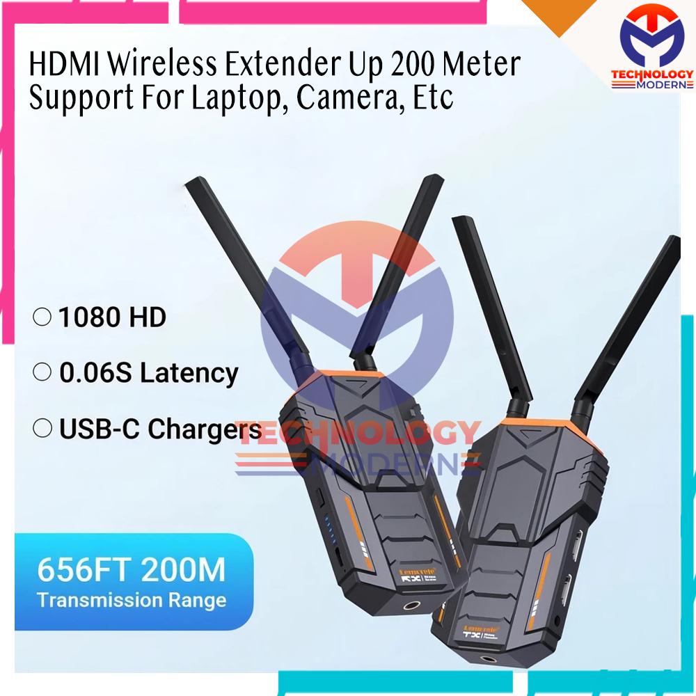 HDMI Wireless Presentation System Extender 200 M Support Laptop, Camera Full HD