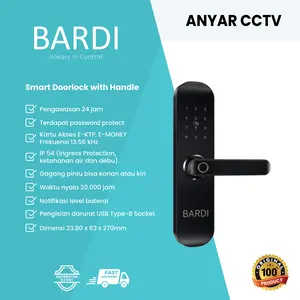 Bardi Smart Home Door Lock Handle RFID-Fingerprint Waterproof IP54