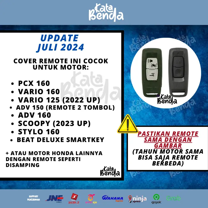 Sarung Remote DINOSAURUS Scoopy 2023/PCX/ADV/Vario 160/125 New Keyless 4
