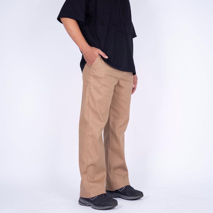 Gambar DailyOutfits Slim Straight Work Fit Pants Chinos 318 Khaki Exclusive - S dari Daily Outfits DYO Kota Tangerang Tokopedia