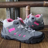 Gambar Sepatu Wanita Outdoor Abu Pink Suede Mesh Size 36-41 Sepatu Gunung Hiking Trekking Kualitas High Quality dari Avelove Shop 99 Kab. Tangerang 3 Tokopedia