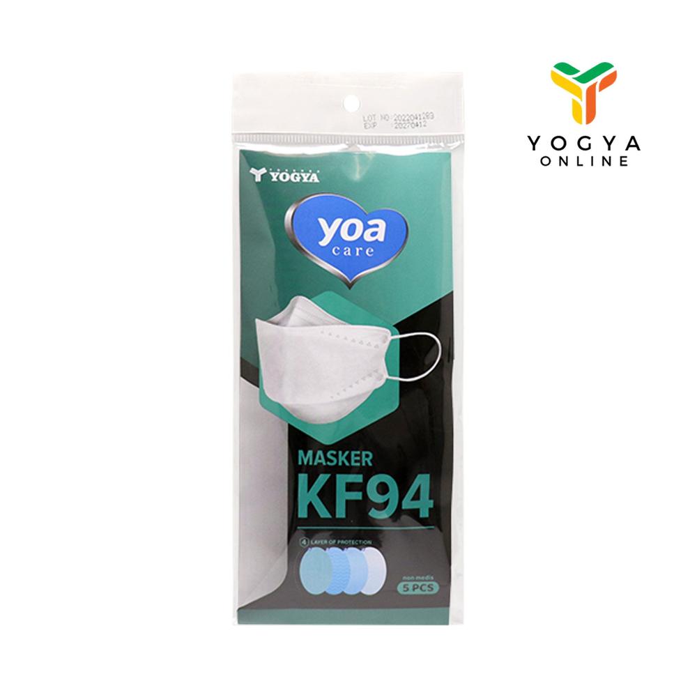 Yoa Care Masker Kf94 Black-White 5S