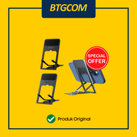 Gambar HOLDER ROBOT RT-US12 STAND HANDPHONE FOLDABLE PORTABLE DUDUKAN HP TABLET LIPAT MEJA HIGH MATERIAL - BLACK dari btgcom Kota Denpasar 1 Tokopedia