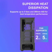 Gambar CASING MID TOWER VENOMRX ROCKSTAR GAMING PC CASE ATX FREE 3 ARGB FANS dari btgcom Kota Denpasar 4 Tokopedia