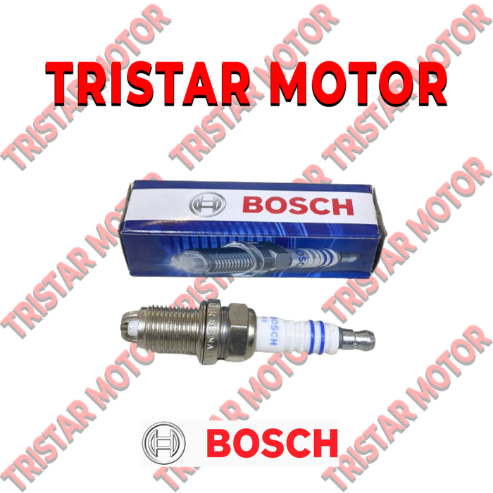 Bosch F7LDCR Candela Di Accensione Al Nichel (1 Pezzo) - Elettrodo A Massa Conico, Filettatura Nichelata, Per Prestazioni Ottimali Del Motore