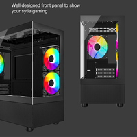 Gambar CASING VENOMRX ZEROSKY TEMPERED GLASS GAMING M-ATX/MICRO ATX PC CASE FREE 3 ARGB FANS dari btgcom Kota Denpasar 2 Tokopedia