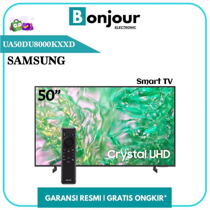 Gambar TV Samsung UA50DU8000KXXD 4K Smart TV 50DU8000 Samsung 50 Inch UHD 4k dari Bonjour Electronic Official Kota Depok Tokopedia