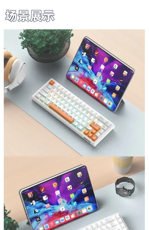 Monka 3067 Wired Gasket Mount Hotswappable Mechanical Keyboard 1