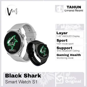 Black Shark Smartwatch S1 1.43" Amoled Stuning Display Bluetooth Call