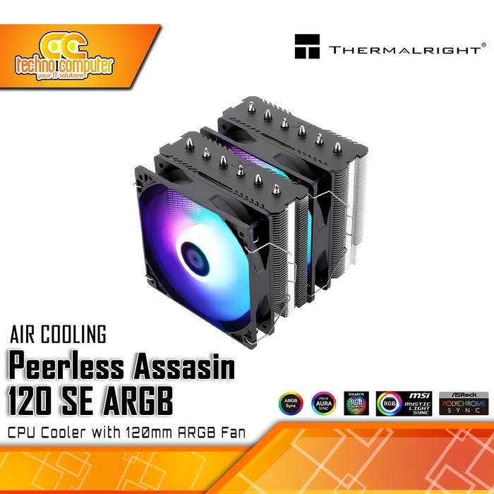 Gambar CPU COOLER THERMALRIGHT Peerless Assasin 120 SE ARGB - 120mm Air Cooler dari Techno Computer Bali Kota Denpasar Tokopedia
