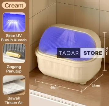 【TERBARU】Rak Plastik Pengering Peralatan Makan Sinar UV Anti Kuman Premium