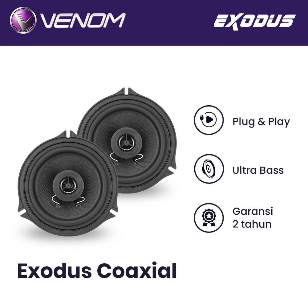 Venom Speaker Mobil Exodus Coaxial Plug and Play - Toyota
