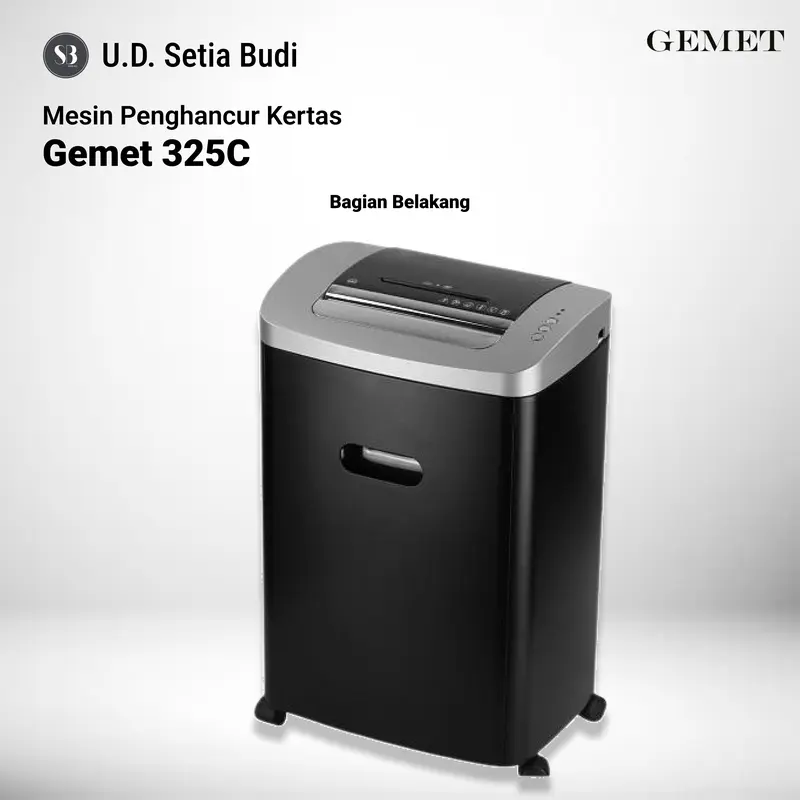 Mesin Penghancur Kertas Gemet 325C Asli dan bergaransi 3
